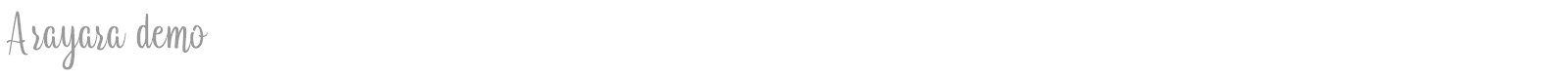 Arayara font preview